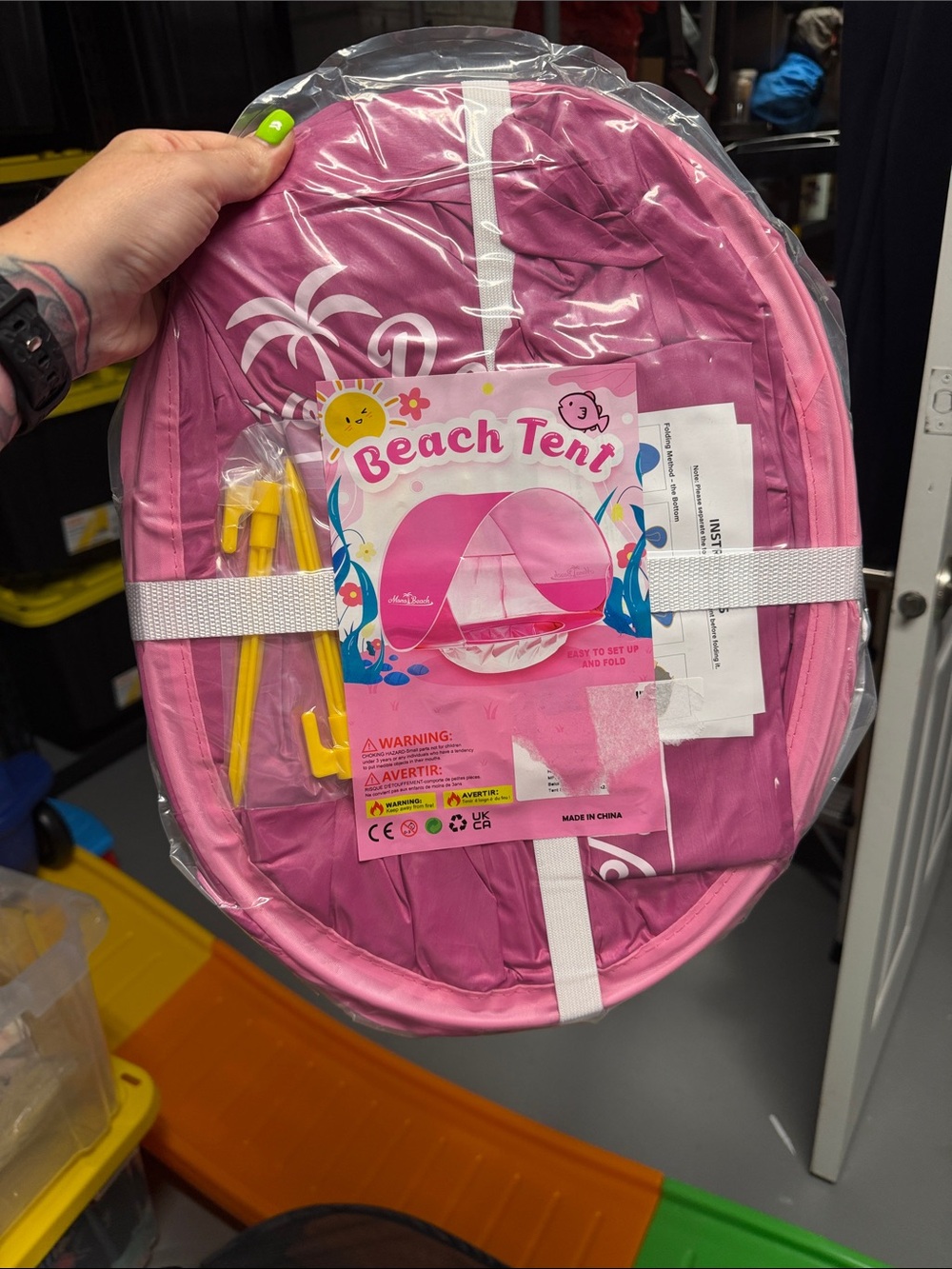 Beach Tent for Kids - Pink
